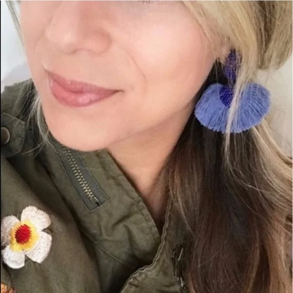 Stella & Dot | [Limited Edition]Vivid Beaded Blue Fringe Ashton Earrings… - Picture 8 of 10